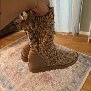 UGG cable knit sweater isla boots